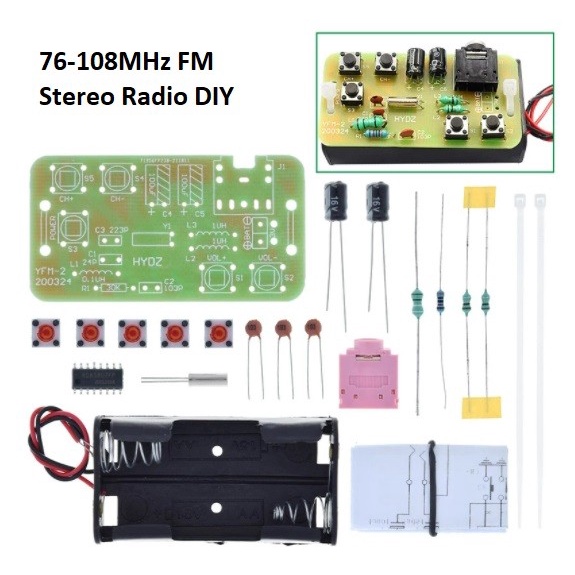 AUDIO - FM Stereo Radio DIY Kit Wireless FM Receiver Module