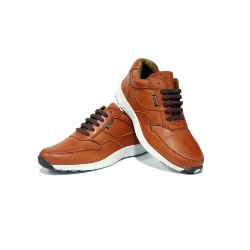 SEPATU EIGHT PROTION - Sepatu Sneakers Pria Dewasa Kulit Asli Leather Men Casual Santai Hangout Gaya Terbaru Murah