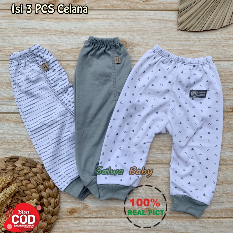 3 PCS Celana Panjang Bayi Baru Lahir Almeera Baby and Kids