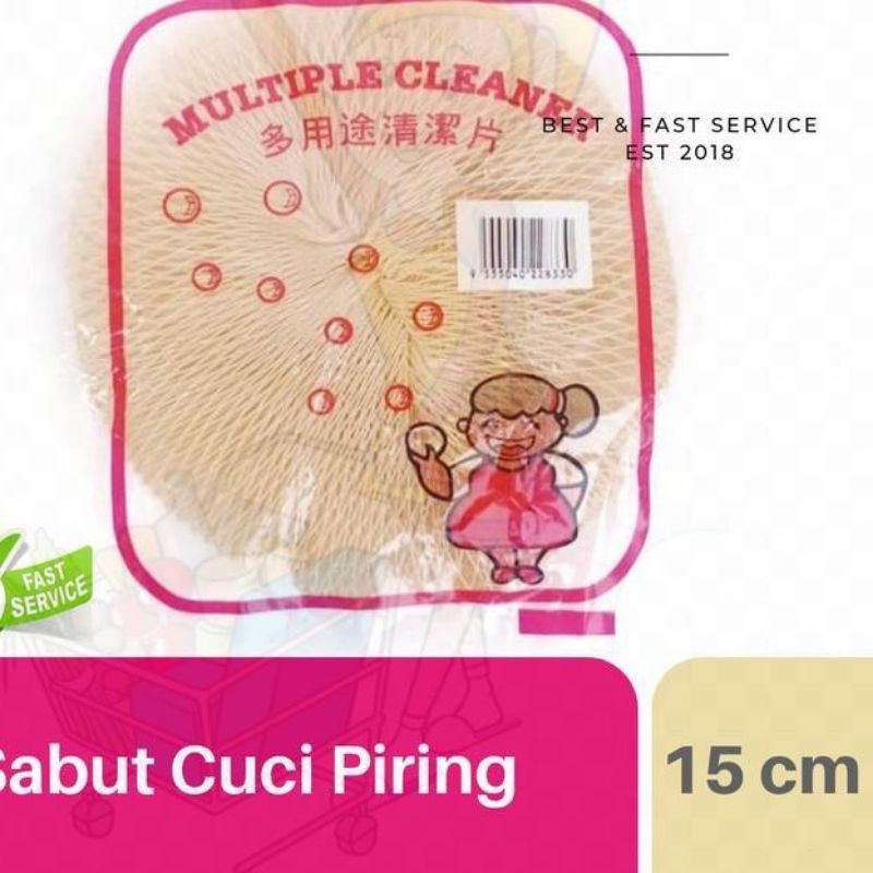 Sabut cuci piring bahan jaring / Spon cuci piring jaring jumbo tebal BESAR