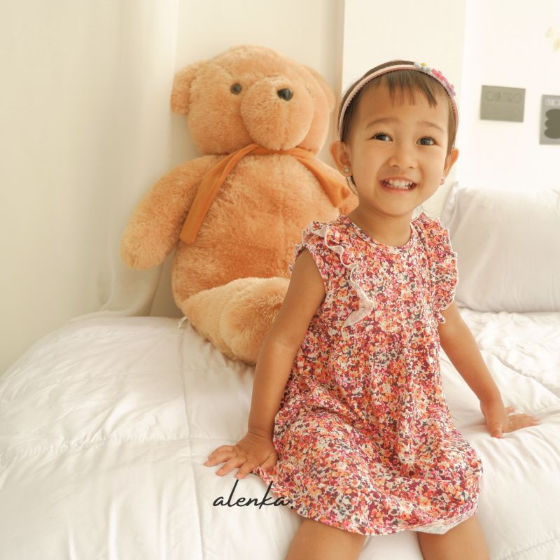 Alenka - Baby Ruffle Dress (Sleeveless) / Dress Bayi Anak