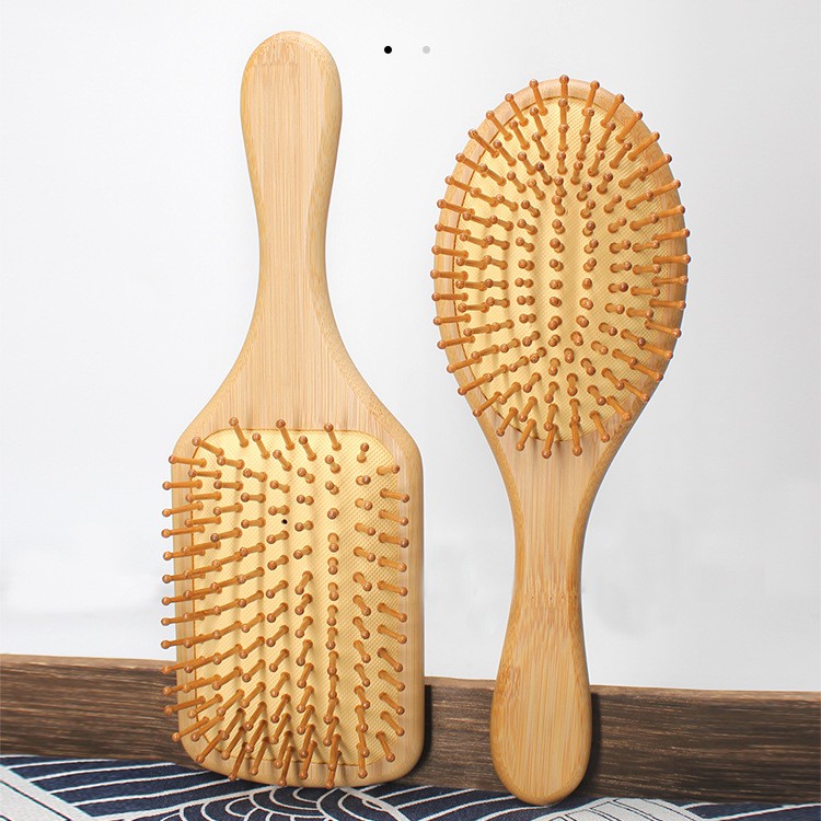 Sisir Rambut Kayu Wanita Hair Brush Massage Comp Anti-Static Comb Sisir Rambut