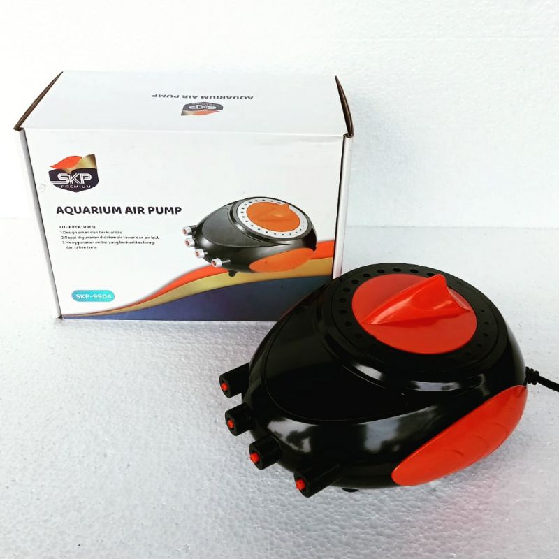 airpump SKP 9904 aerator 4 lubang mesin pompa gelembung udara aquarium dan kolam