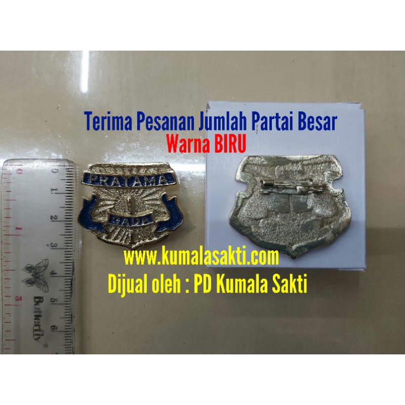 Gada Pratama Cor Biru Peniti|Pin Satpam|Kaos Satpam Coklat|Pangkat Satpam|Sabuk Satpam|Kopel Satpam|Topi Jaring Satpam|Rompi Jaring Satpam