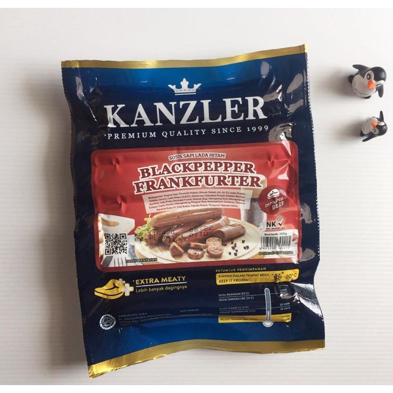 

Kanzler Blackpepper Frankfurter Sosis Sapi Lada Hitam 300gr