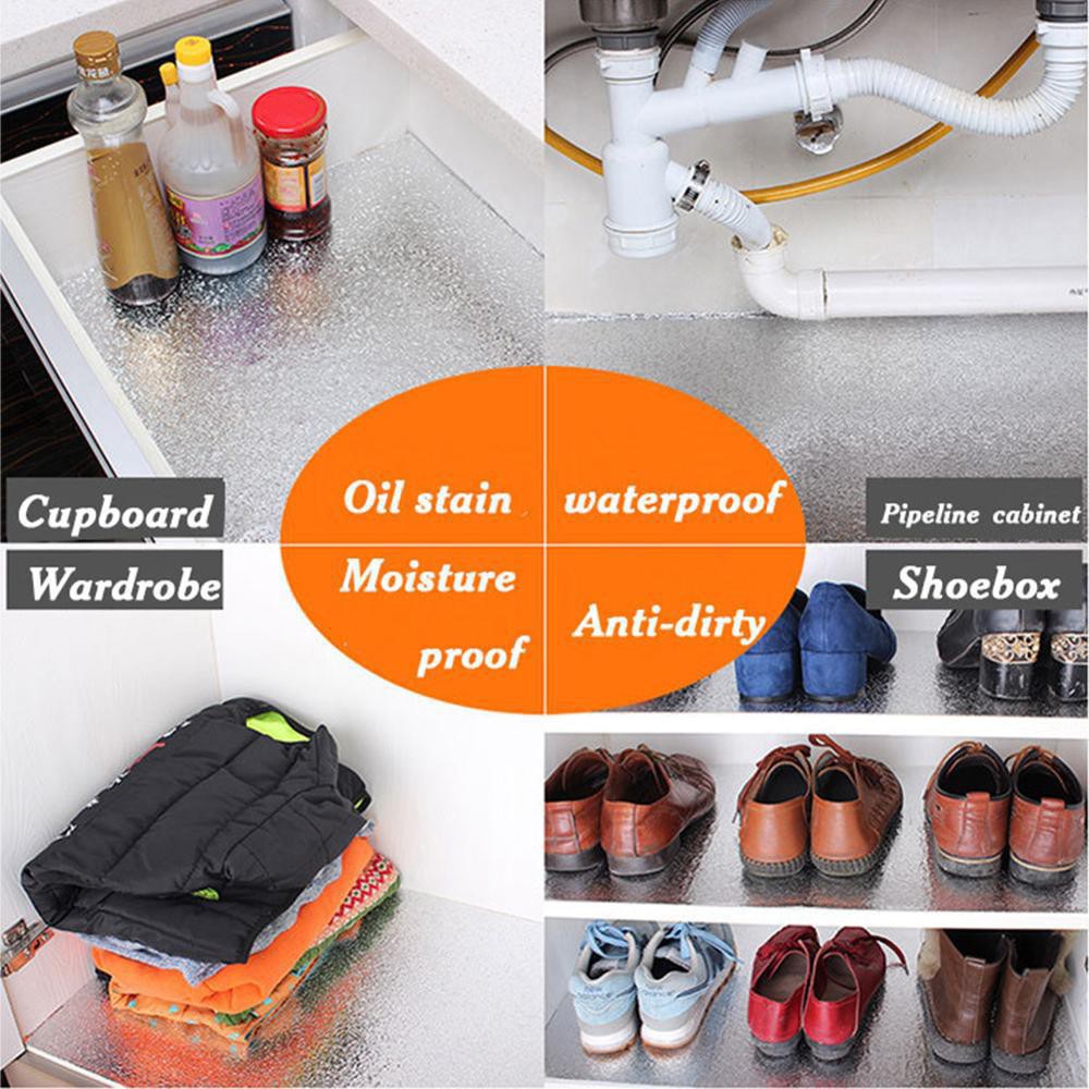 G3 300X60CM WALLPAPER ALUMINIUM FOIL ANTI MINYAK WATERPROOF STICKER MODEL CUBIC YK-292 AWOO