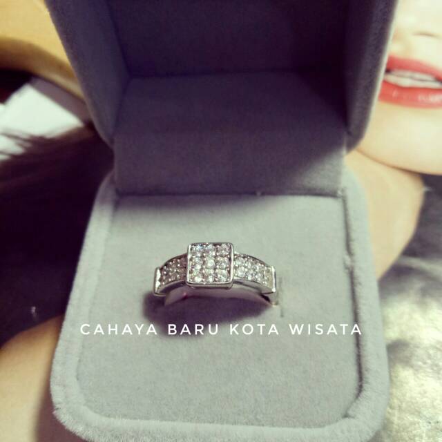 CINCIN FASHION EMAS PUTIH KADAR 75%(750)