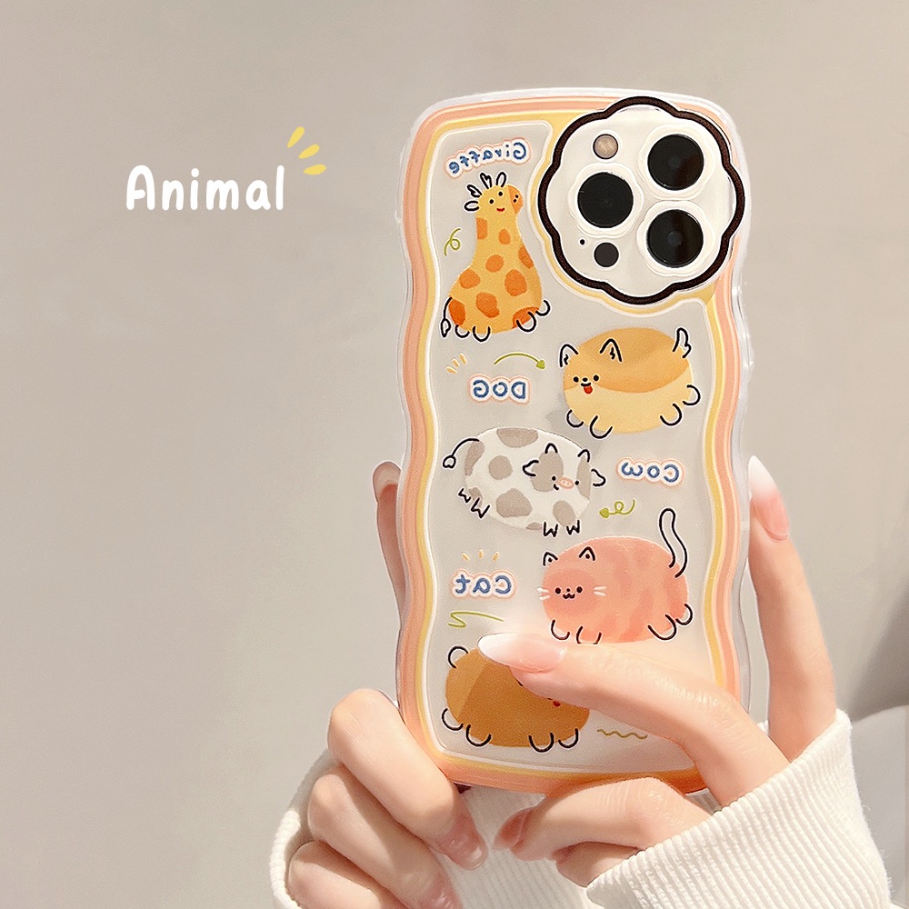 Soft Case Tpu Transparan Frame Gelombang Cover iPhone 13 13pro 13prm 11 7Plus 8Plus Xr XS 13 12pro Max