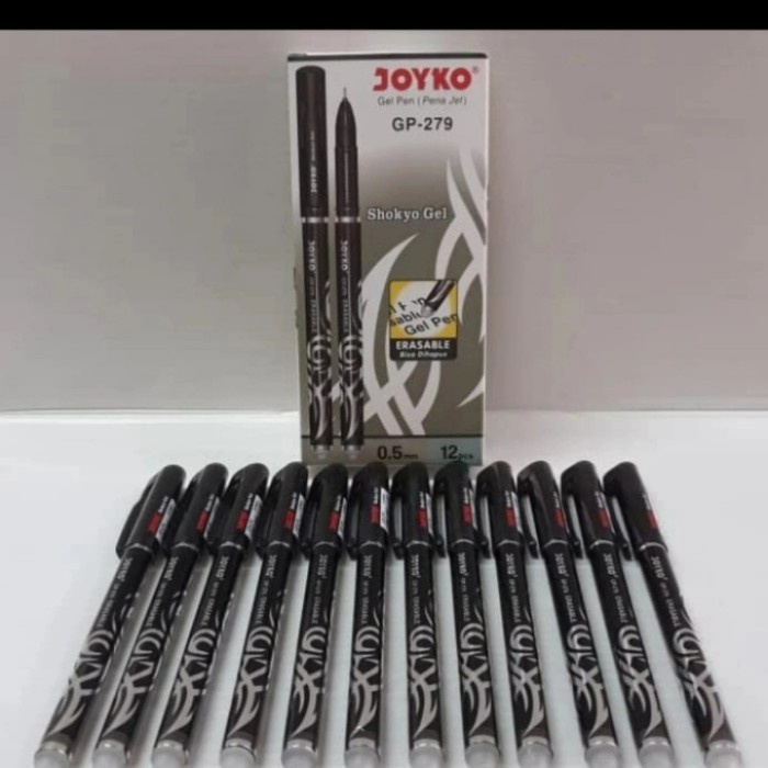 

Star Ballpoint Joyko Gp 279 0,5 Erasable Pen Gel Hitam ( Pak 12 Pcs) Terbatas