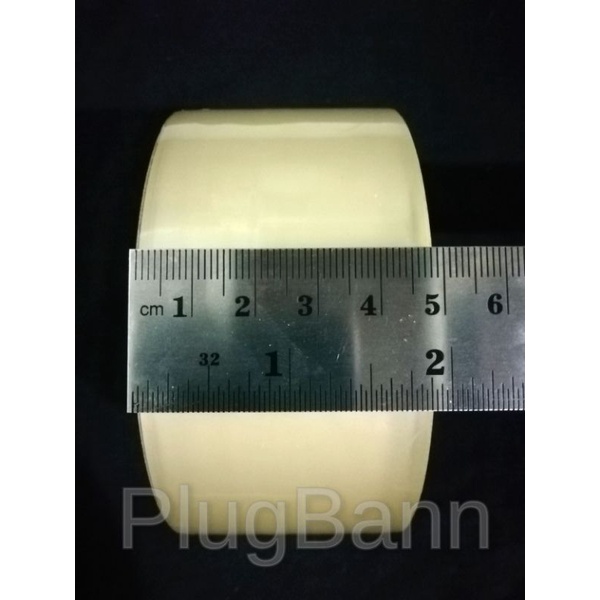 

Plakban/Lakban. Kuat, Tidak putus². Transparan. Tebal 1,7cm x 45 Mikron. 48mm x 90 Yard.