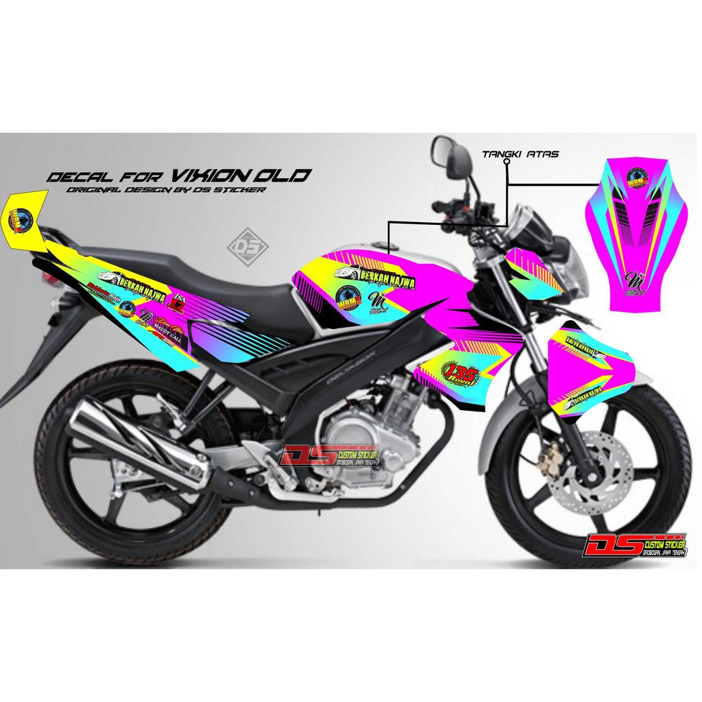 Decal Fullbody Vixion Lama Striping Shopee Indonesia