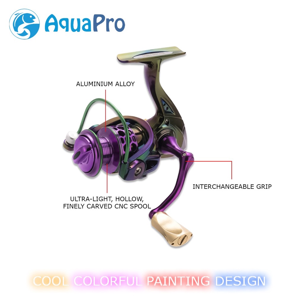 REEL POWER HANDLE SPESIAL COLOUR EDITION REEL PANCING LIZARD FORCE MASTER