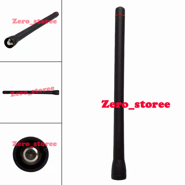 Antena HT VHF Icom IC-V88 V88 M36 ic-f3 f11 f14 f15 f16 f33 f70 ICOM M24 M25 M36 V-88 Icom Marine Antenna ICOM V88 VHF Hitam merah