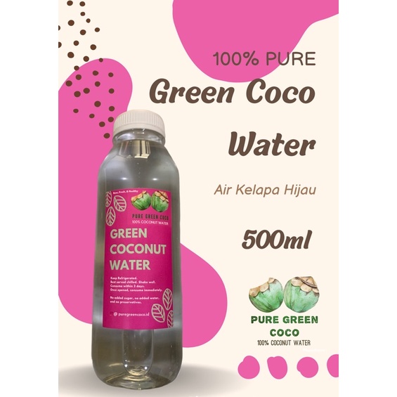 Air Kelapa IJO / Hijau Murni Asli 500ml by PureGreenCoco