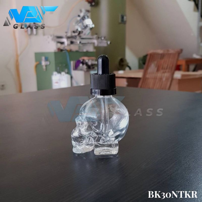 botol kaca pipet 30ml tengkorak