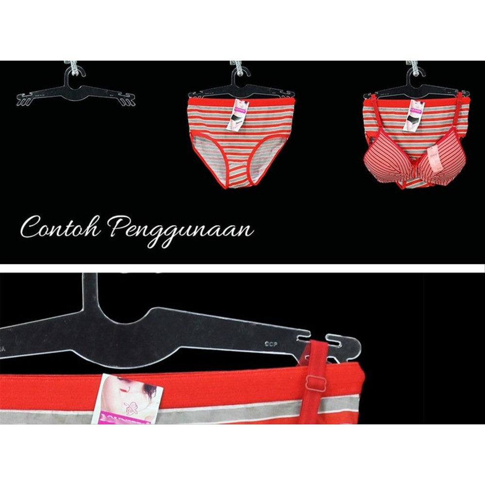 Hanger Bra PERLUSIN  - Hanger Celana Dalam - Hanger BH - Hanger Murah