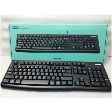 Logitech Keyboard K120 Comfortable Quiet Typing USB