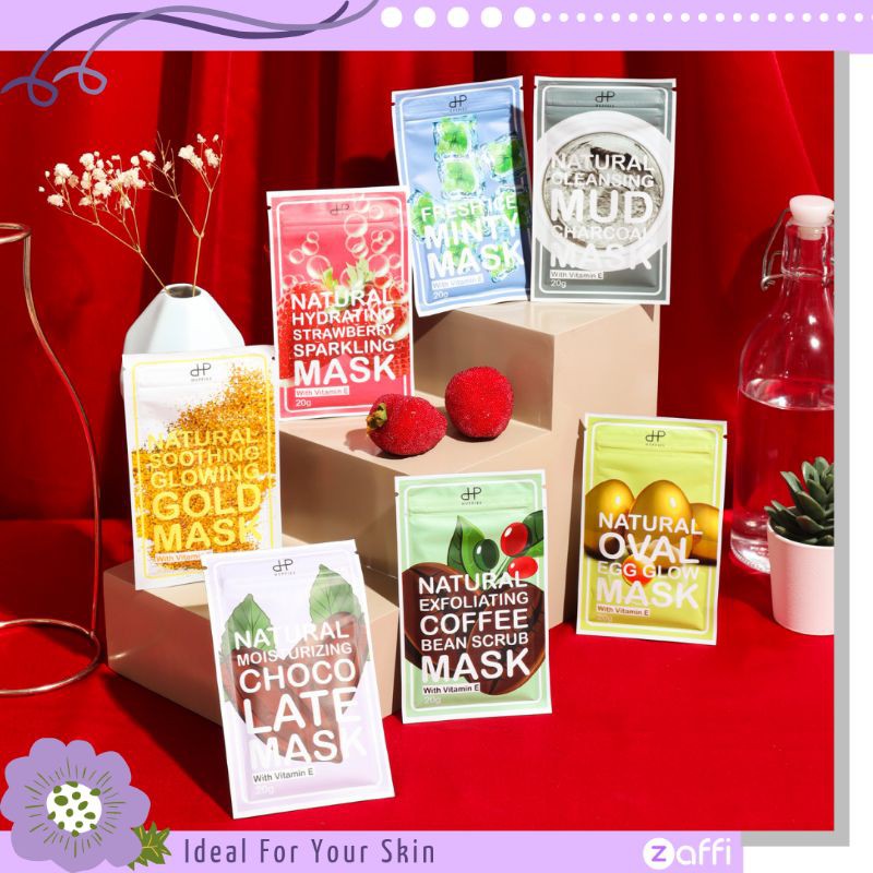 Masker HUPPIES BPOM /Masker wajah Huppies / Masker Organik (zaffibeautee)