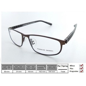 Kacamata Frame Porsche Design 8161 Brown