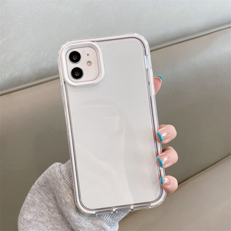 (Ready Stock) Casing Tpu Iphone 11 Pro Max 13 12 Pro Max X Xr Xs Se 2020 Max 7 8 7 6 6s + 12 13 Mini Aksen Lubang