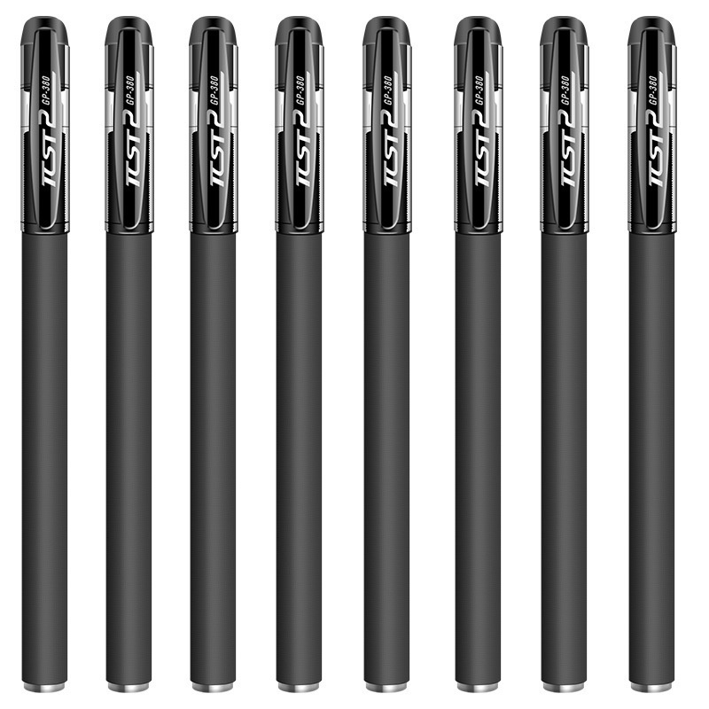 10pcs / set Pulpen Gel Warna Hitam Netral Untuk Tanda Tangan / Perlengkapan Kantor / Sekolah