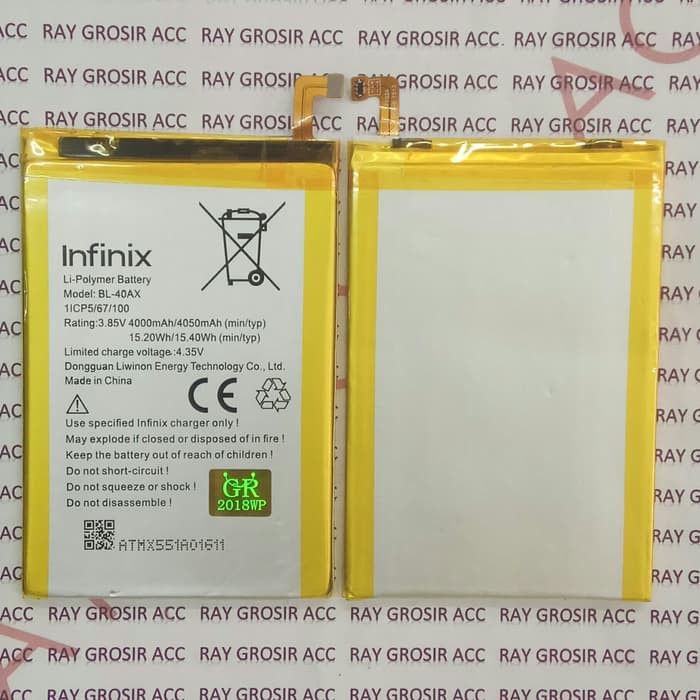 Baterai Original Infinix BL-40AX BL 40AX Hot Note X551