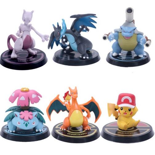 Promo Action Figure Pokemon Pikachu Mewtwo Charizard Venusaur Blastoise Set