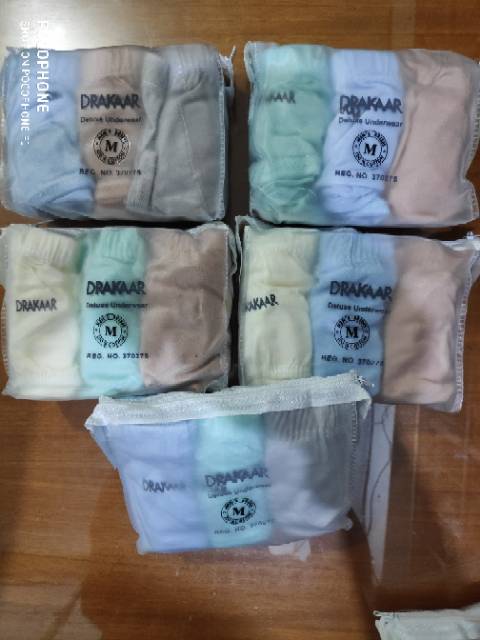 CELANA DALAM PRIA DRAKAAR DOMPET + 1 MASKER BAGUS  DRAKAR DOMPET,  DRAKKAR KATUN, 1 PACK ISI 3 PCS