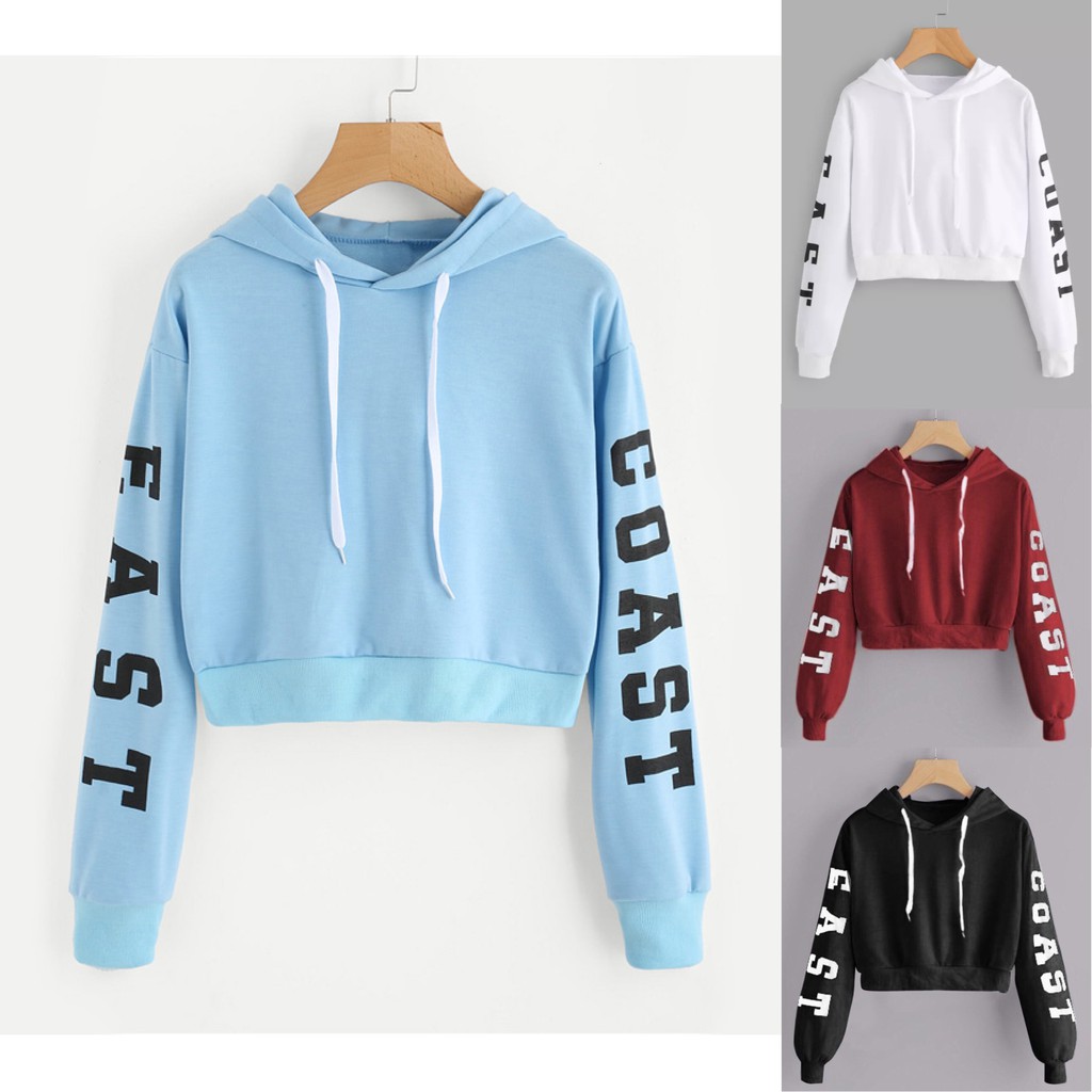 crop hoodie shopee