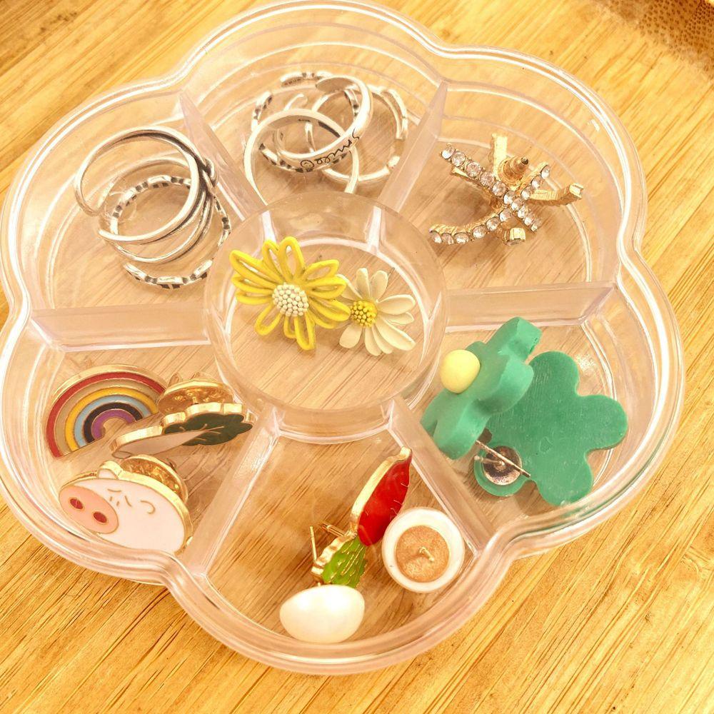 Agustina Kemasan Penyimpanan Perhiasan Untuk Wanita Perempuan Makeup Manik-Manik Anting Kalung Bunga Gelang Cincin Case Organizer