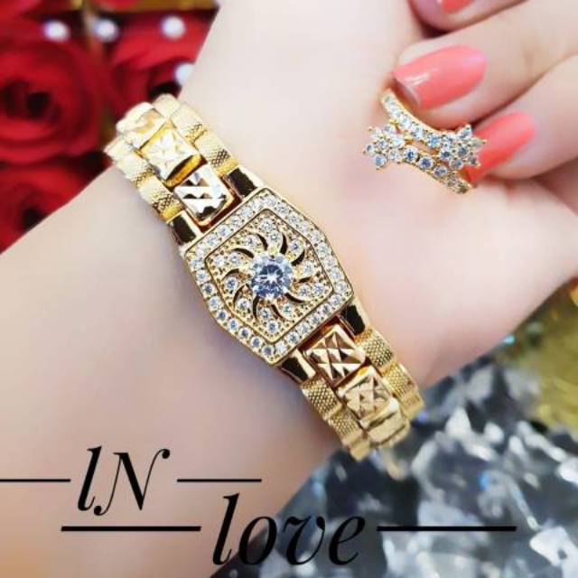 Xuping set perhiasan lapis emas 24K 1430