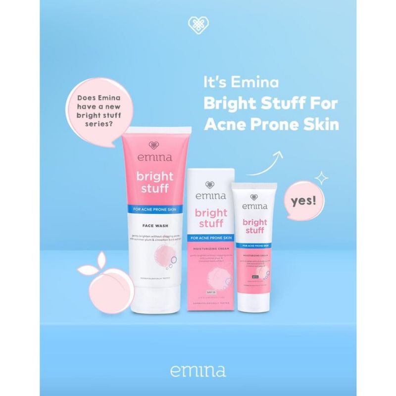 Emina Bright Stuff for Acne Prone Skin Moisturizing Cream 20gr