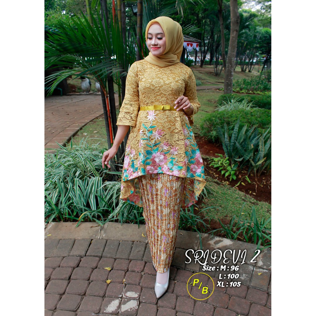 KEBAYA AURORA BORDIR - BRUKAT BORDIR SRIDEVI - BAJU KEBAYA AURORA - KEBAYA MODERN - BAJU BRUKAT HQ