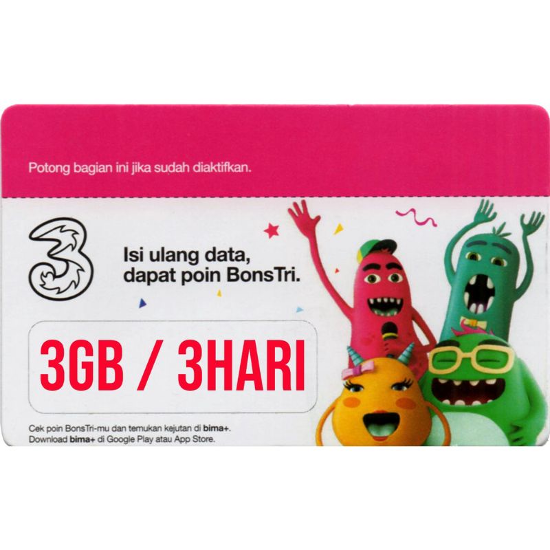 VOUCHER TRI 3GB 3HARI