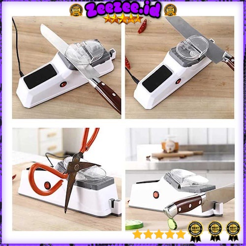 pengasah pisau elektrik knife sharpener pengasah pisau asahan pisau otomatis alat pengasah pisau asah pisau pengasah pisau dapur alat pengasah pisau otomatis promo diskon termurah pengasah pisau usb charge pengasah pisau rechargeable usb