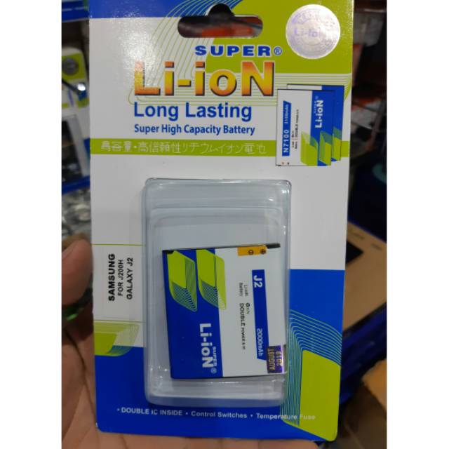 Batre Baterai Hp Samsung J2 Biasa J200 J200F J200G J200H 2015 Dobel Power ic Battery Batrei Batrai
