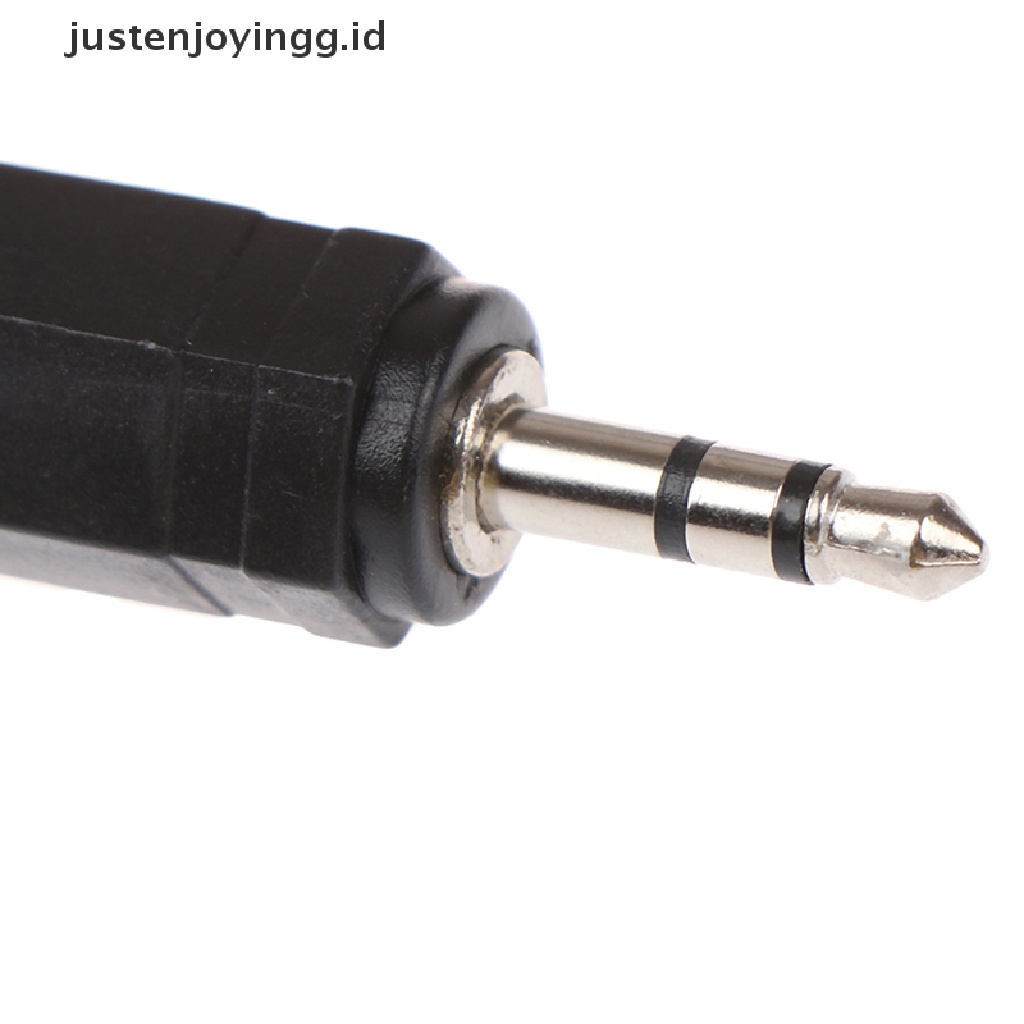 2pcs Kabel adapter jack audio stereo 3.5mm male Ke 2.5mm female Untuk mic