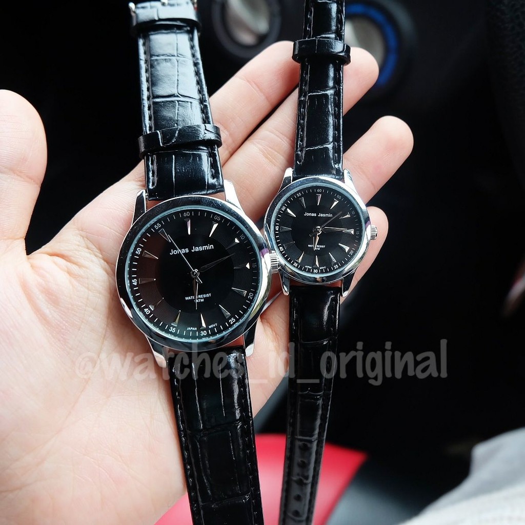 Jam Tangan Couple Jonas Jasmin Original Black