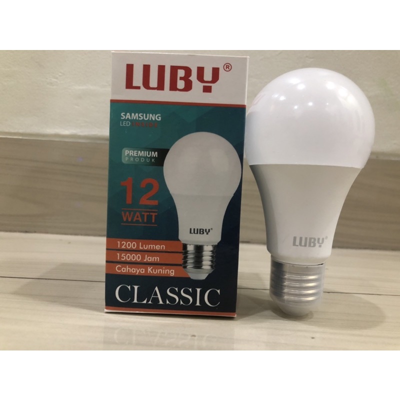 BOHLAM LED LUBY CLASSIC CAHAYA PUTIH PAKET 10 PCS 12 WATT