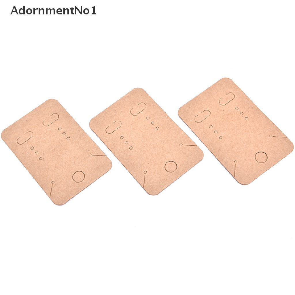 (AdornmentNo1) 100pcs / Set Kartu Display Anting / Kalung / Perhiasan Bahan Kertas Kraft