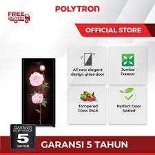 Polytron Kulkas 1 Pintu Black Lotus 170L PRA 17OLX/17ORX / 17 ORX  BERGARANSI RESMI