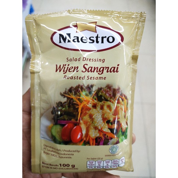 

Maestro Wijen Sangrai 100gr Salad Dressing Roasted Sesame