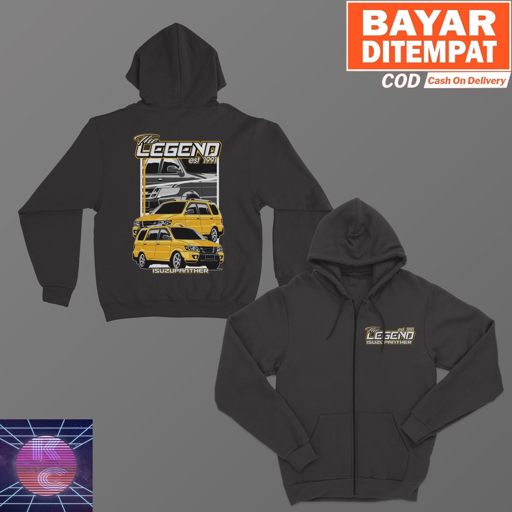 JAKET HOODIE ZIPPER ISUZU PANTHER THE LEGEND 1992 BIG SIZE JUMBO JAKET MOBIL PRIA WANITA