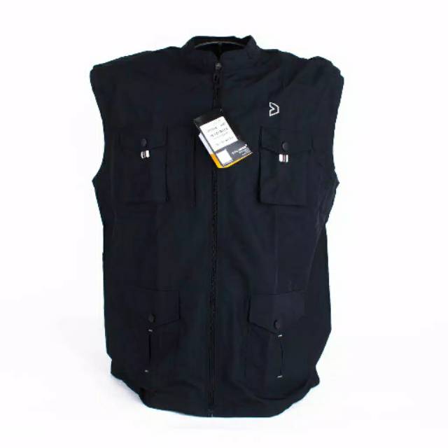 Vest rompi motor kalibre hitam