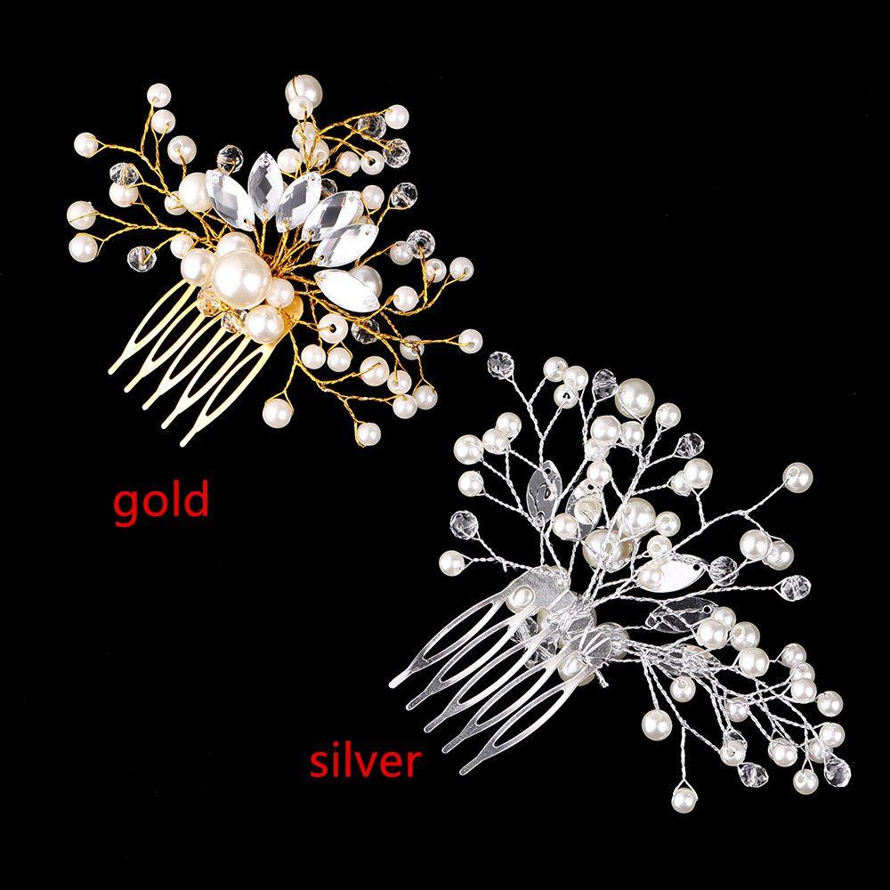 R-flower Hair Combs Romantic Bride Perhiasan Rambut Pernikahan Bridal Clips