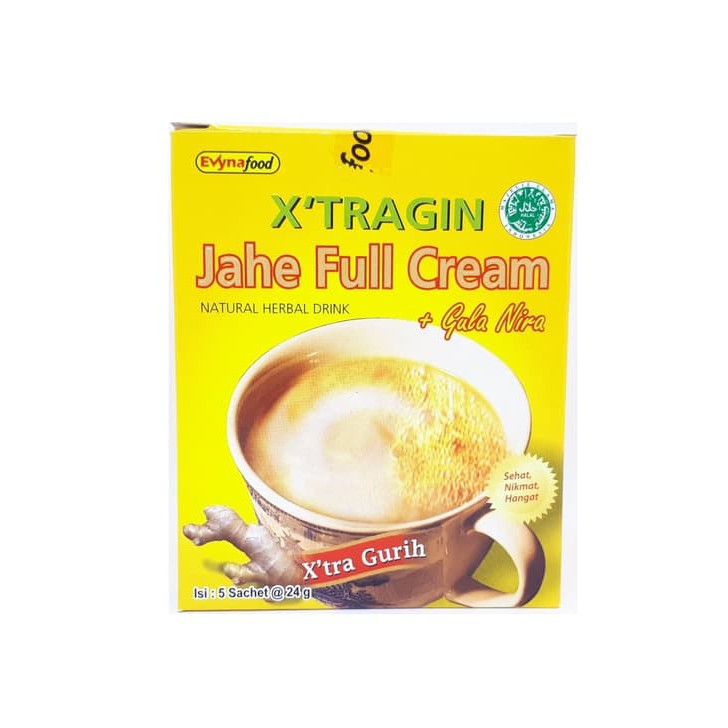 

XTRAGIN JAHE FULL CREAM PLUS GULA NIRA 1 BOX 5 SACHET