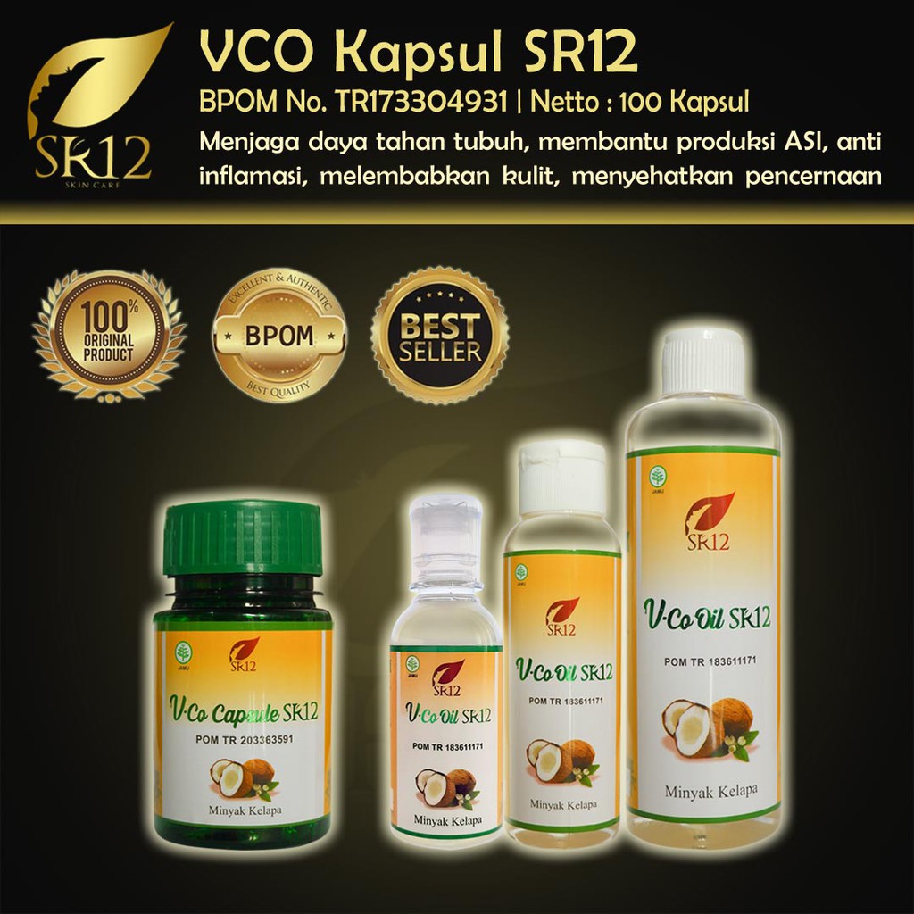 Vico Kapsul Sr12 Minyak Kelapa Ibu Hamil Capsul Vco Coconut Oil Bpom Sr 12 Indonesia