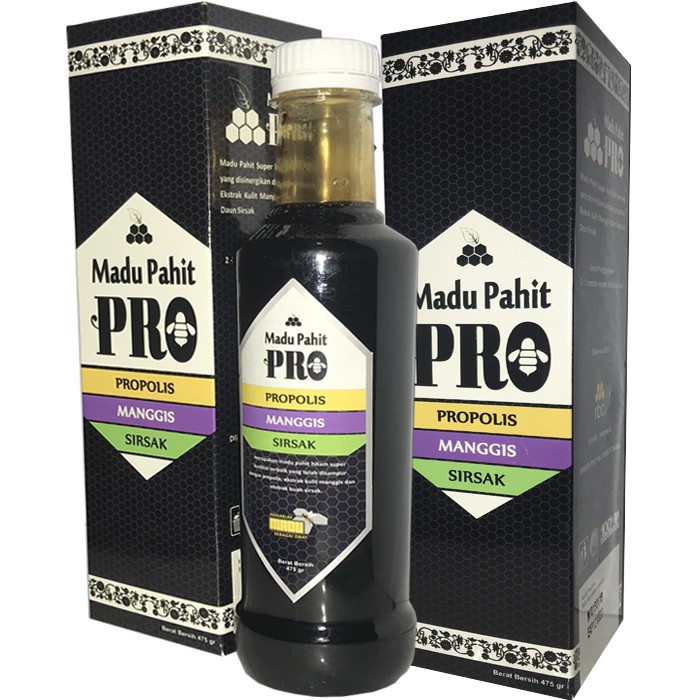 Madu Hitam Pahit Plus Propolis Almahaz 475 gr Original Madu Pahit Asli