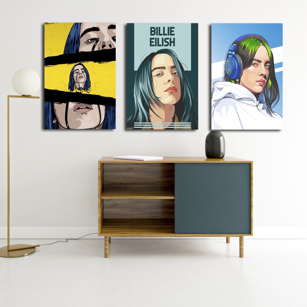 HIASAN DINDING BILLIE EILISH WALL DECOR PAJANGAN DINDING KAFE HIASAN DINDING BILLIE EILISH