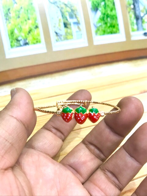 Gelang tangan anak // gelang anak lapis emas// gelang anak strobery // gelang anak replika emas